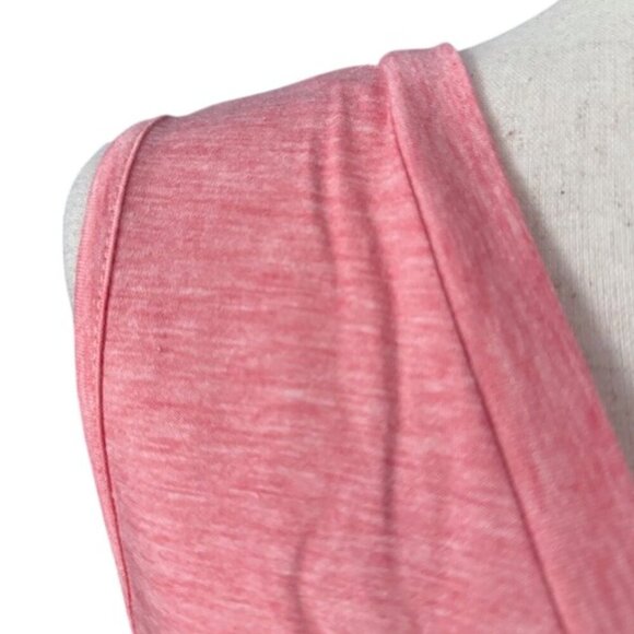 Saukole Women's V-neck Sleeveless Pink Top Tee Rainbow Stripes Pink Size XXL NWT - Picture 5 of 15